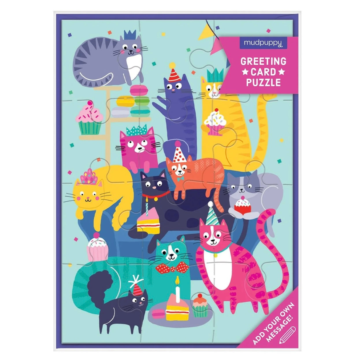 Cat Party Card Puzzle