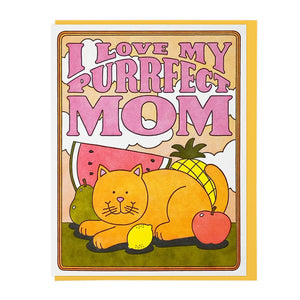 Lucky Horse Press Greeting Card - Purrfect Mom
