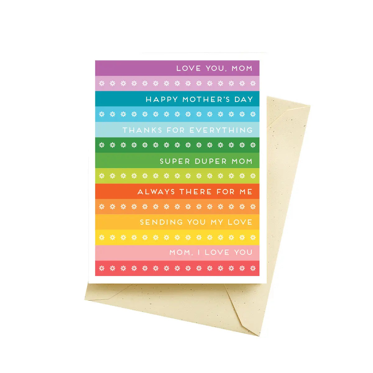 Seltzer Goods Greeting Card - Mom Stripes