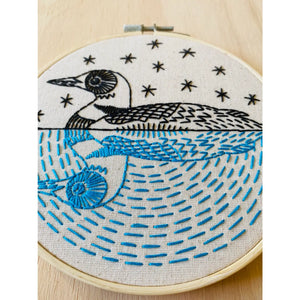 Hook, Line & Tinker Embroidery Kit - Loon