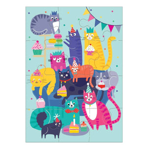Cat Party Card Puzzle