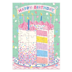 Confetti Birthday Cake 60 Piece Puzzle Card