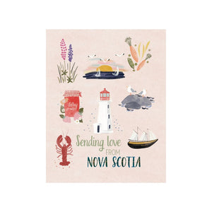 Poplar Paper Co. Greeting Card - Sending Love From Nova Scotia