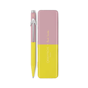 Caran d'Ache 849 Ballpoint Pen - Paul Smith Chartreuse Yellow/Rose Pink