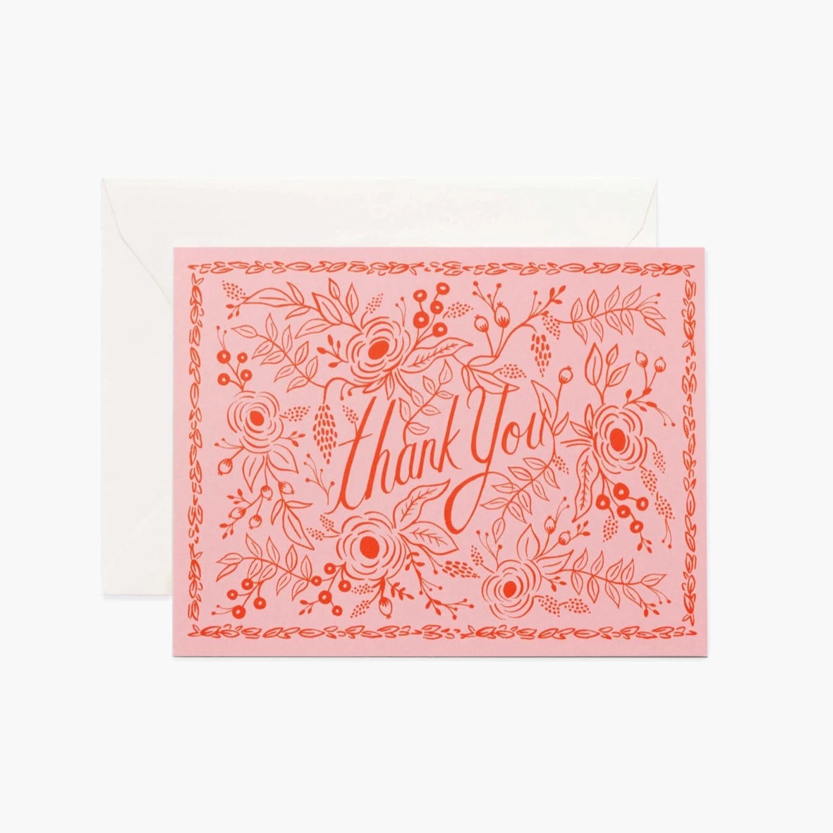 Rifle Paper Co. Greeting Card Rose Thank You Duly Noted Stationery