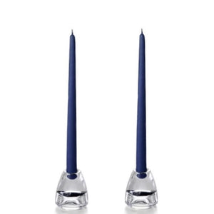 Set of 12" Taper Candles - Navy Blue