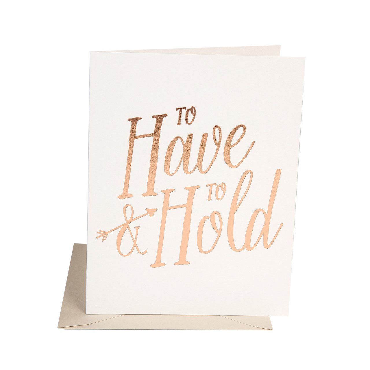 The Social Type Greeting Card - To Have and To Hold