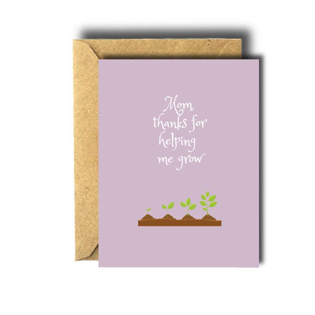 Bee Unique Greeting Card - Helping Me Grow Mother’s Day