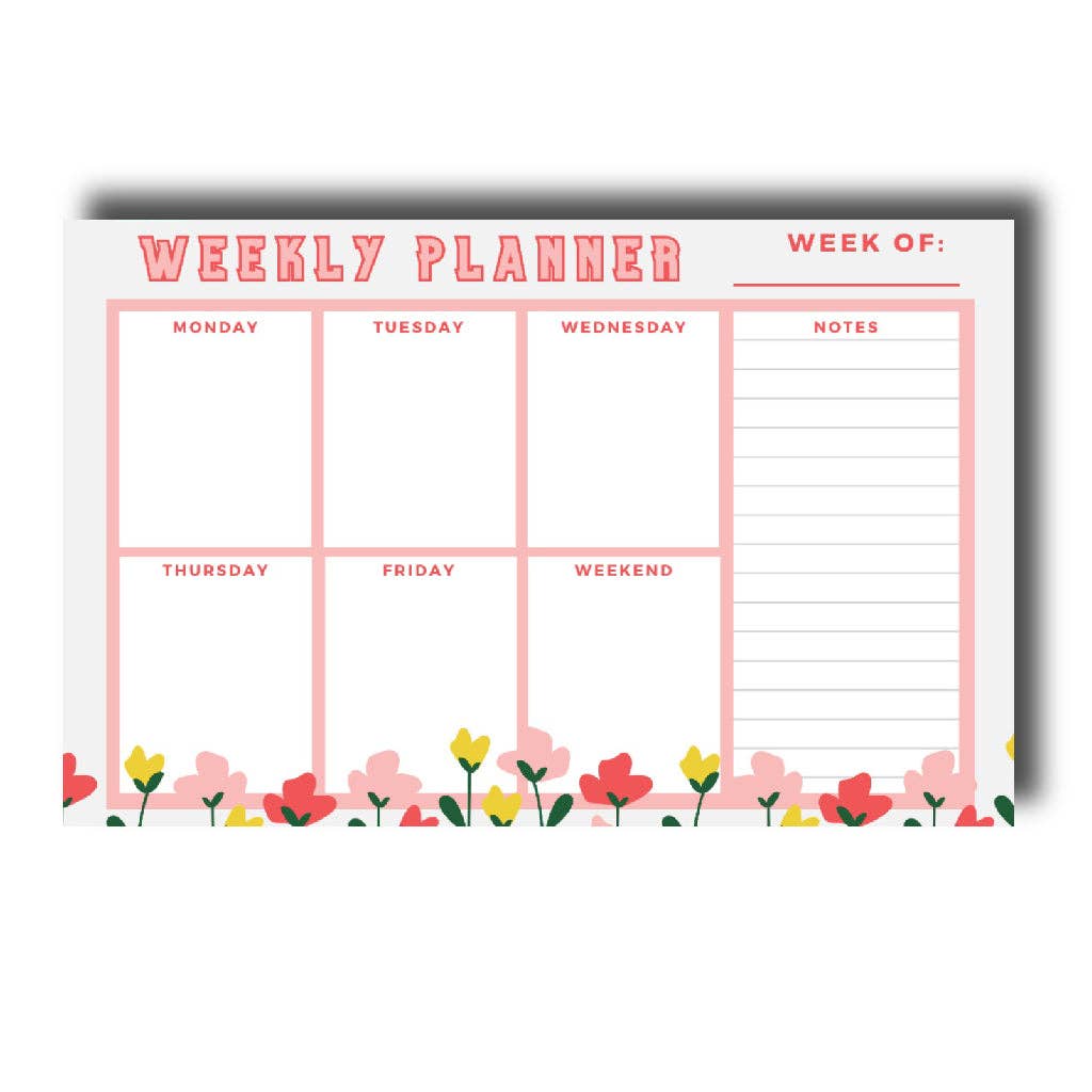 Bee Unique Notepad - Weekly Desk Planner