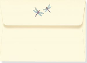 Letter-Perfect Stationery - Blue Dragonflies
