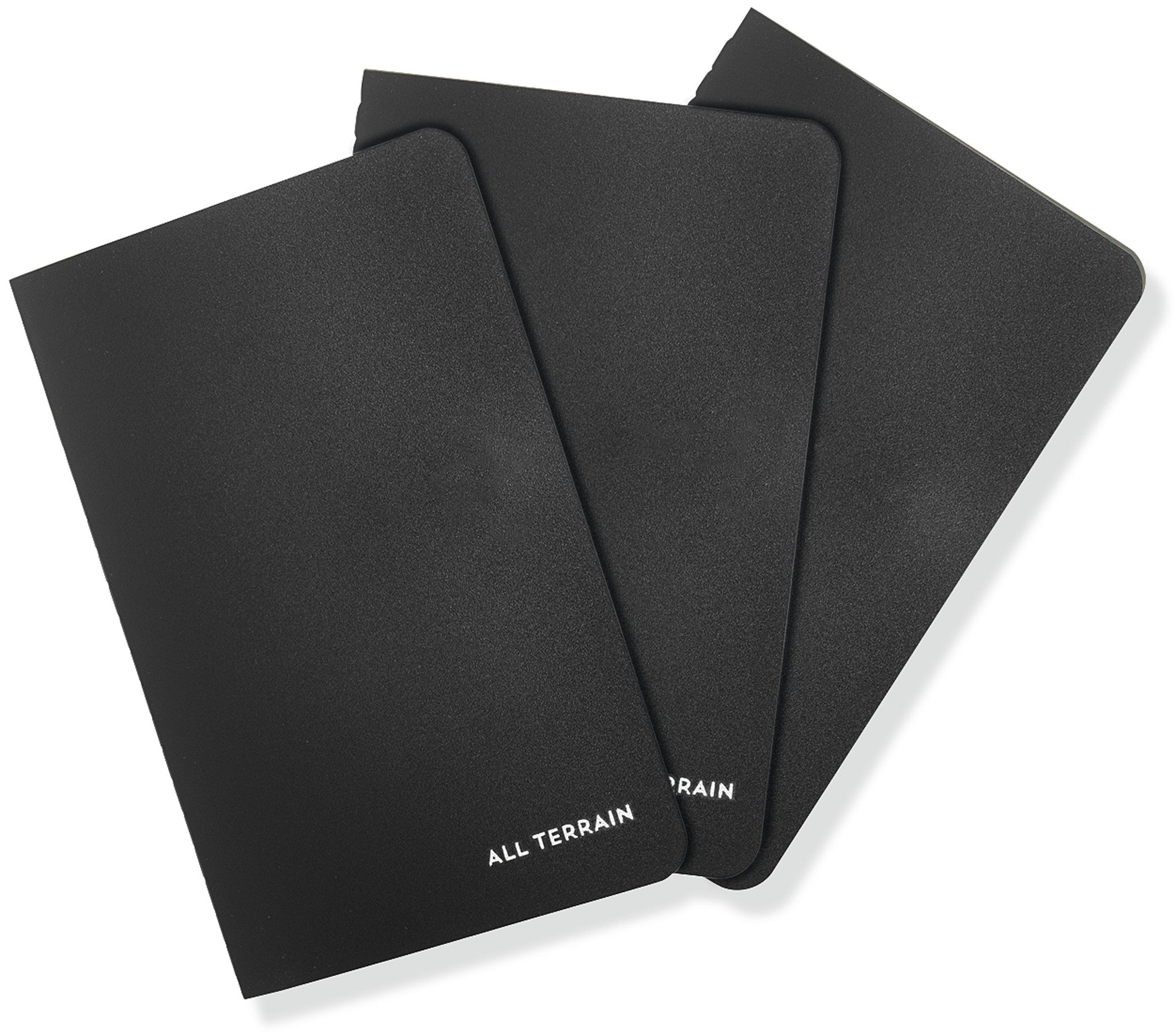 Peter Pauper Notebook 3 Pack - All Terrain Waterproof - Black