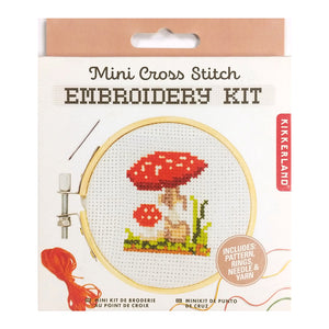 Mini Embroidery Kit - Mushroom