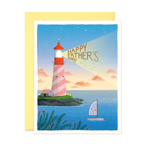 JooJoo Paper Greeting Card - Father's Day Lighthouse