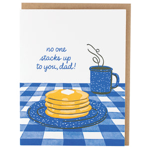 Smudge Ink Greeting Card - Pancake Breakfast