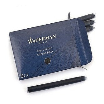 Waterman Fountain Pen Cartridges - Long - Intense Black