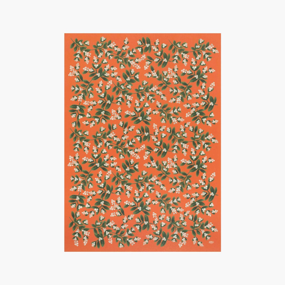 Rifle Paper Co. Wrapping Sheet Mistletoe Duly Noted Stationery