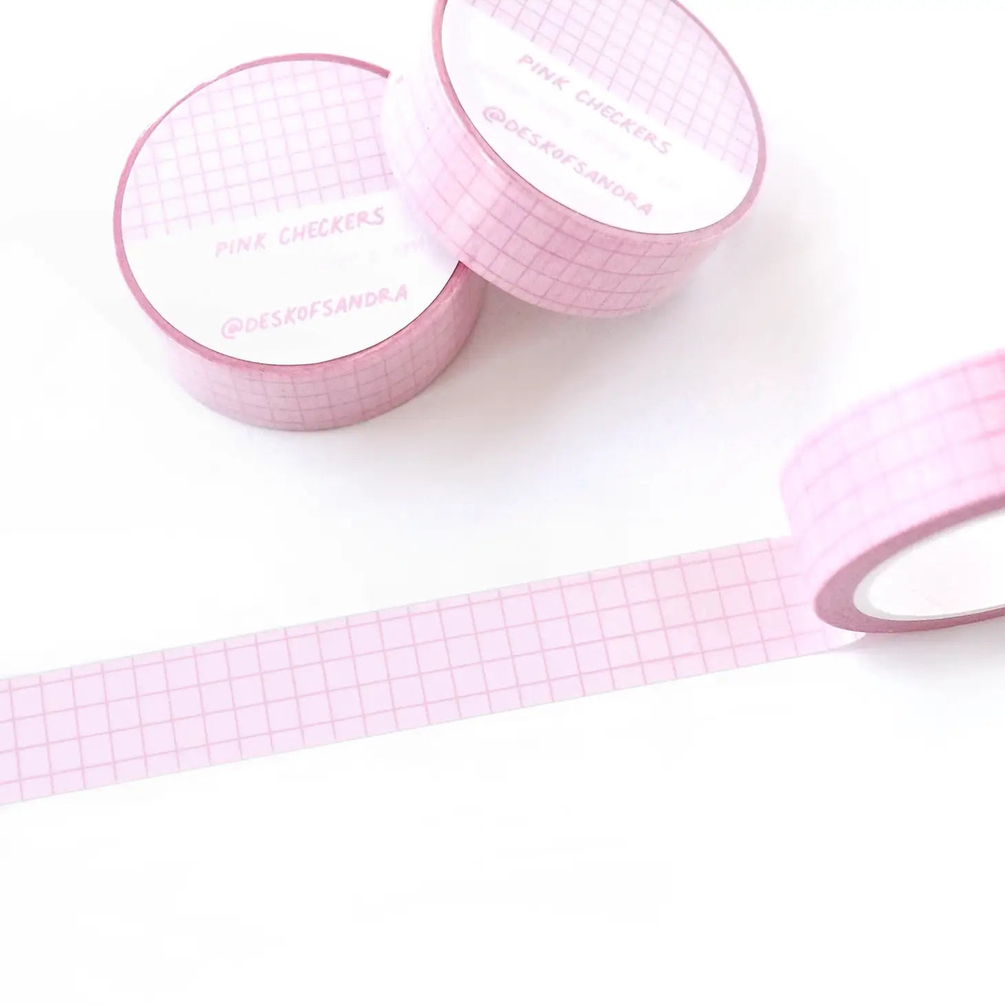 Washi Tape - Pink Checkers