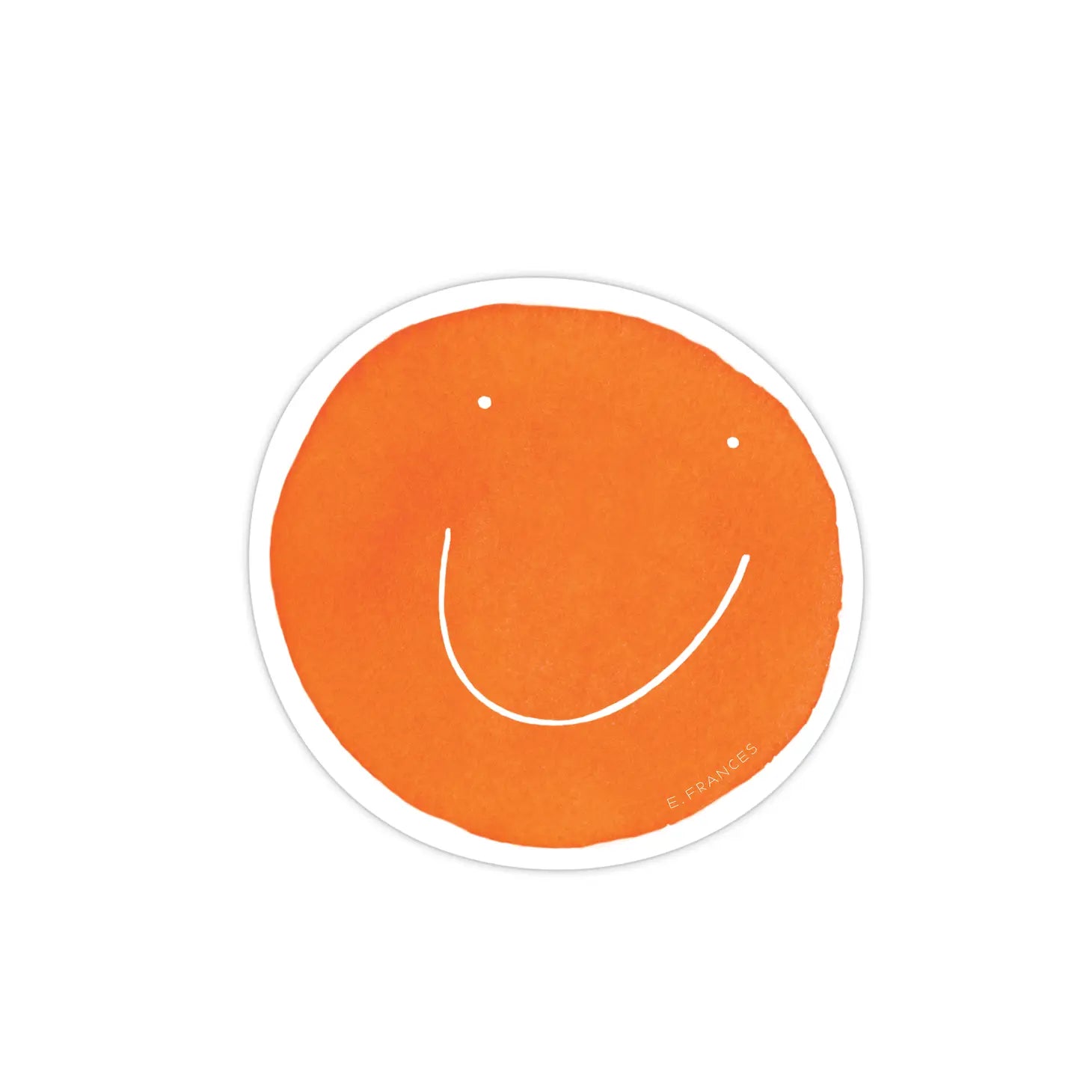 Sticker - Orange Smiley