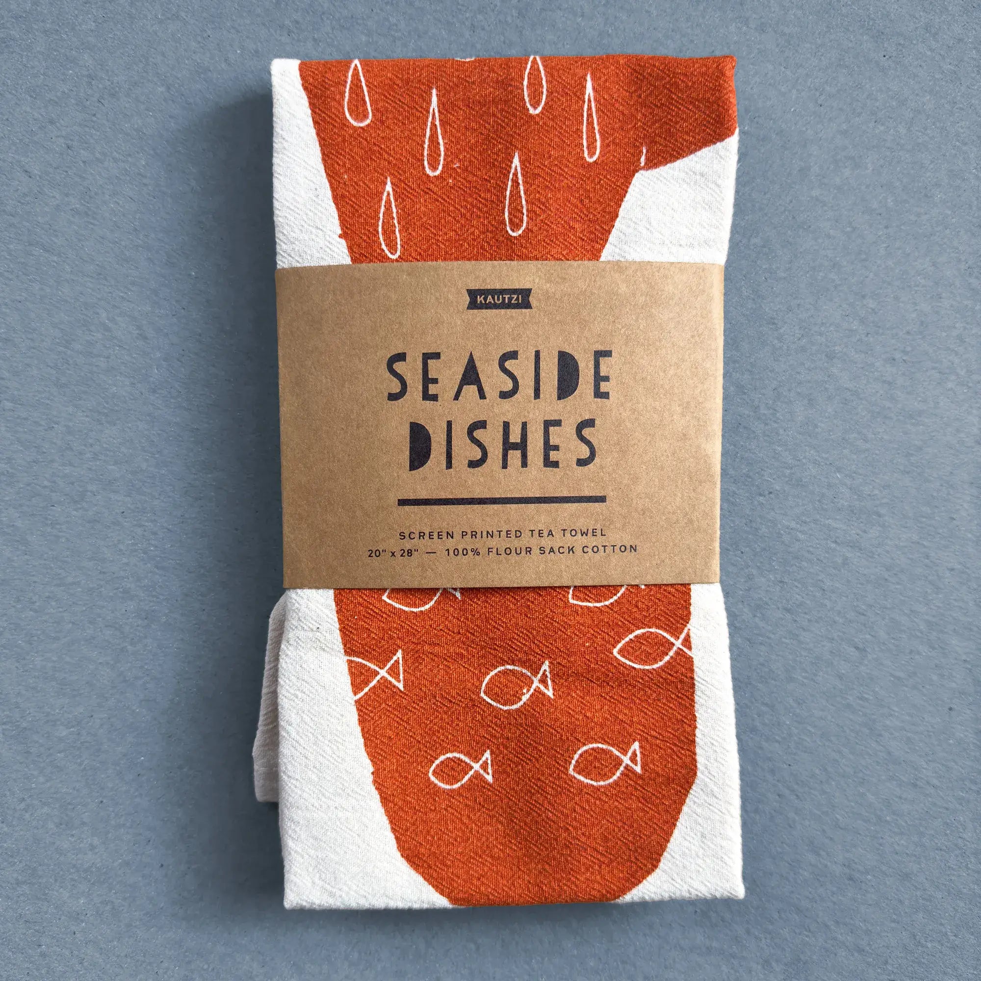 Tea Towel - Seaside Dishes
