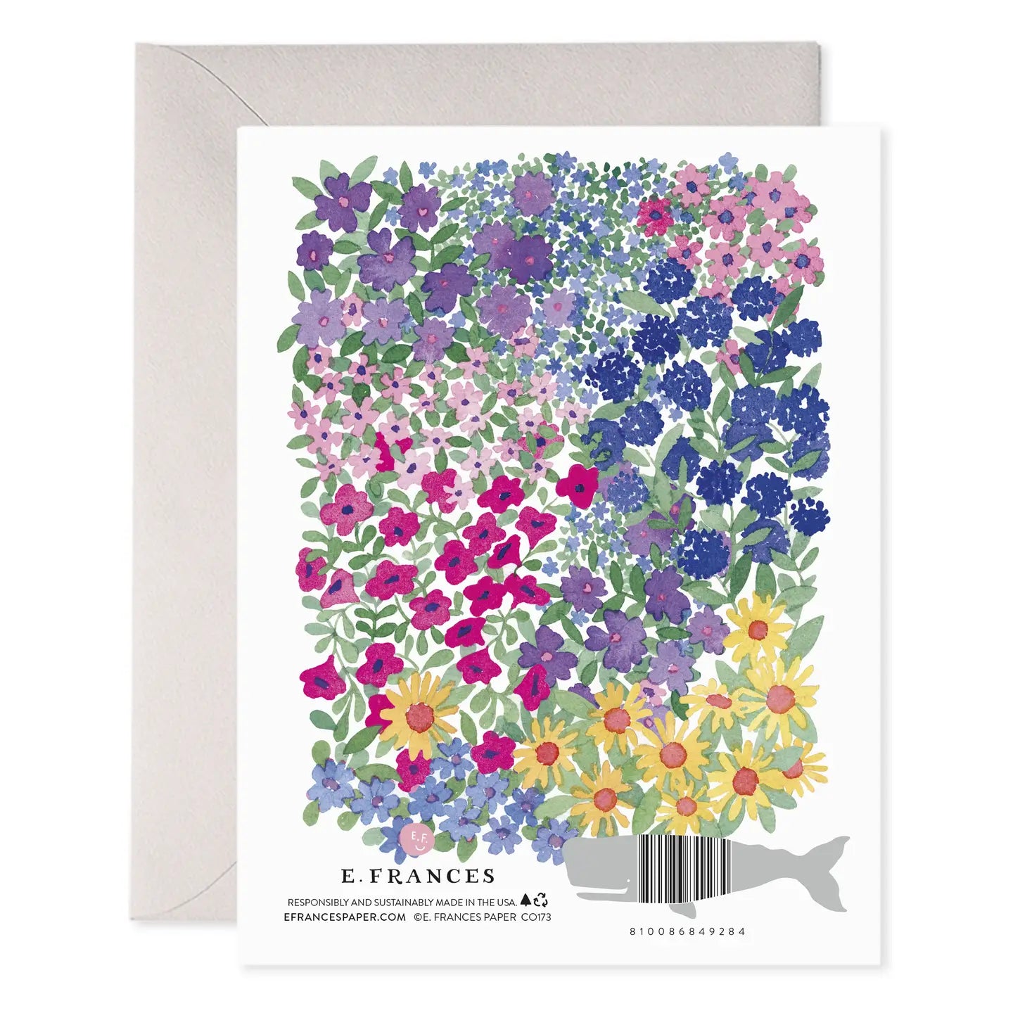 E Frances Greeting Card - Garden Sending Love