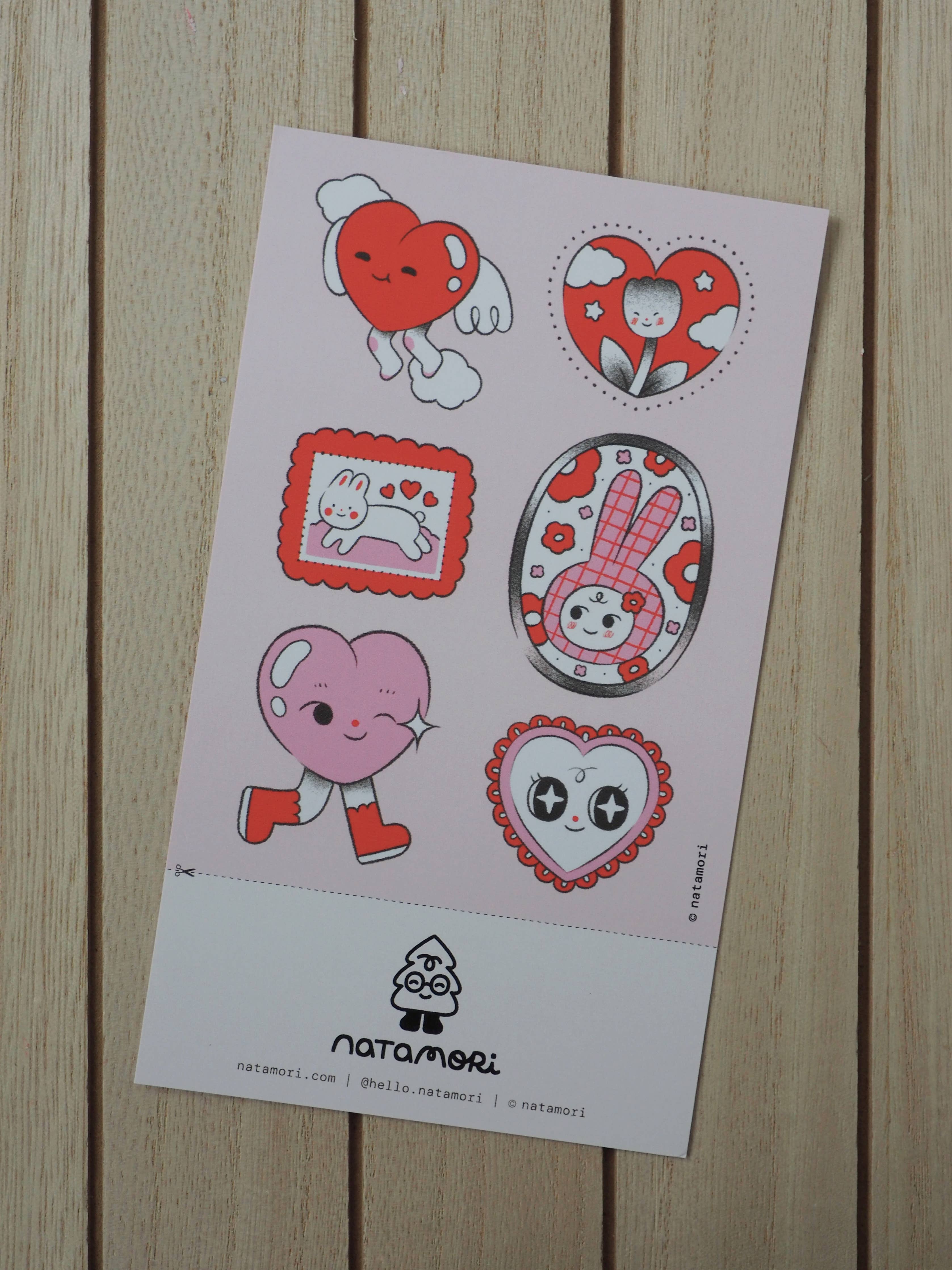 Love Shape Sticker Note Sticker Sheet - Love – Duly Noted Stationery
