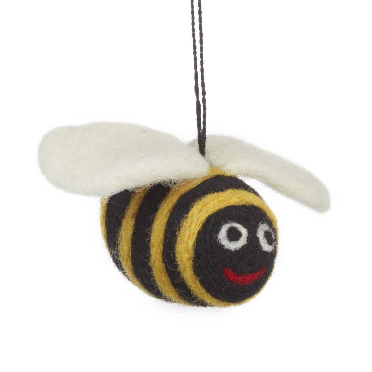 Handmade Felt Ornament - Biodegradable Big Bumblebee
