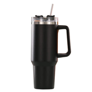 Stainless Tumbler with Handle in Black