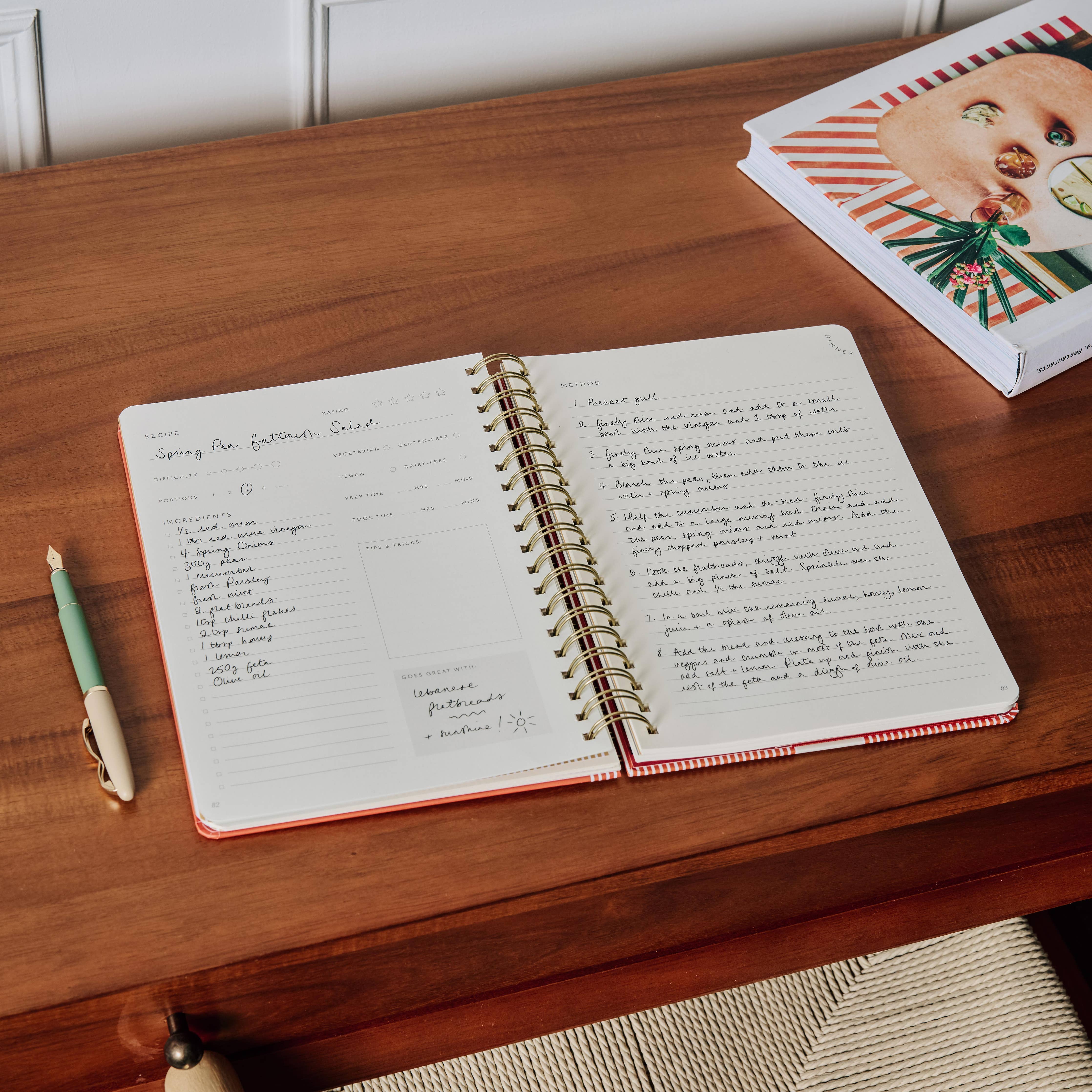 Guided Recipe Journal - Eat Well Hardcover B5