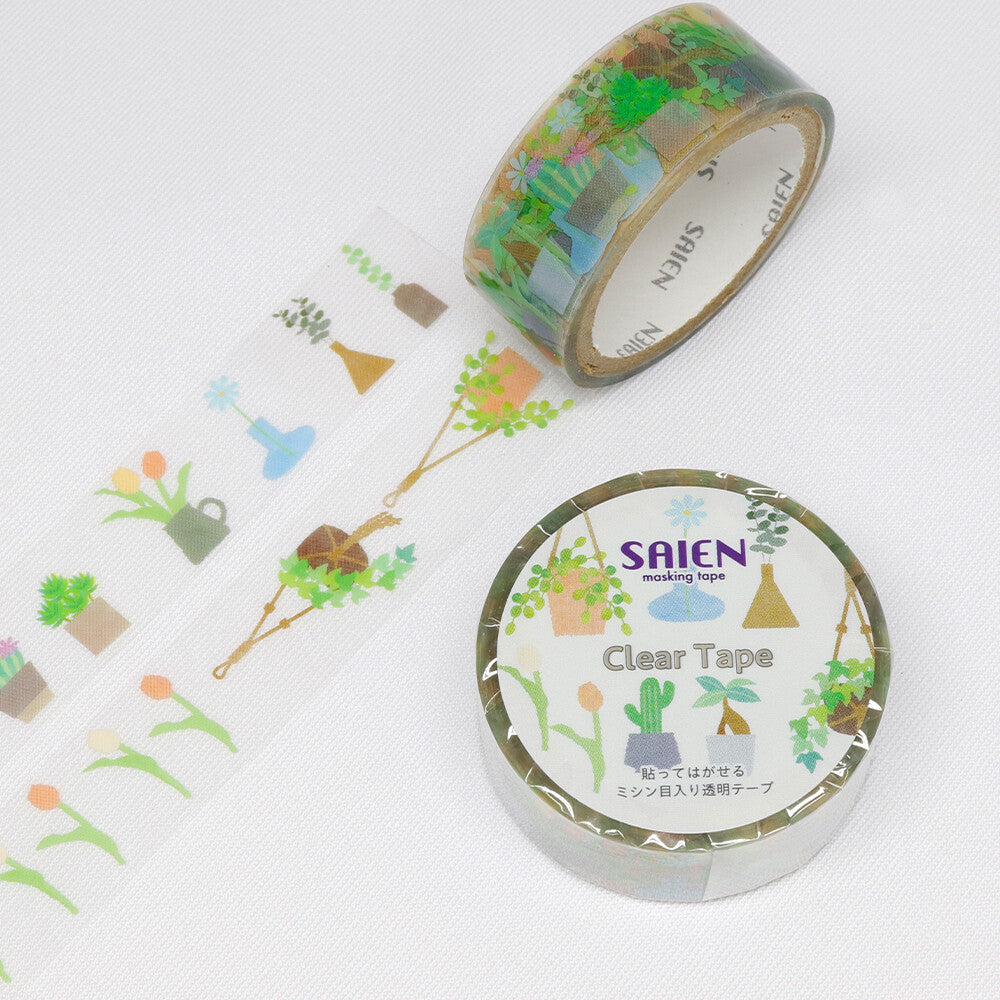 Washi Tape - Clear Tape Plants