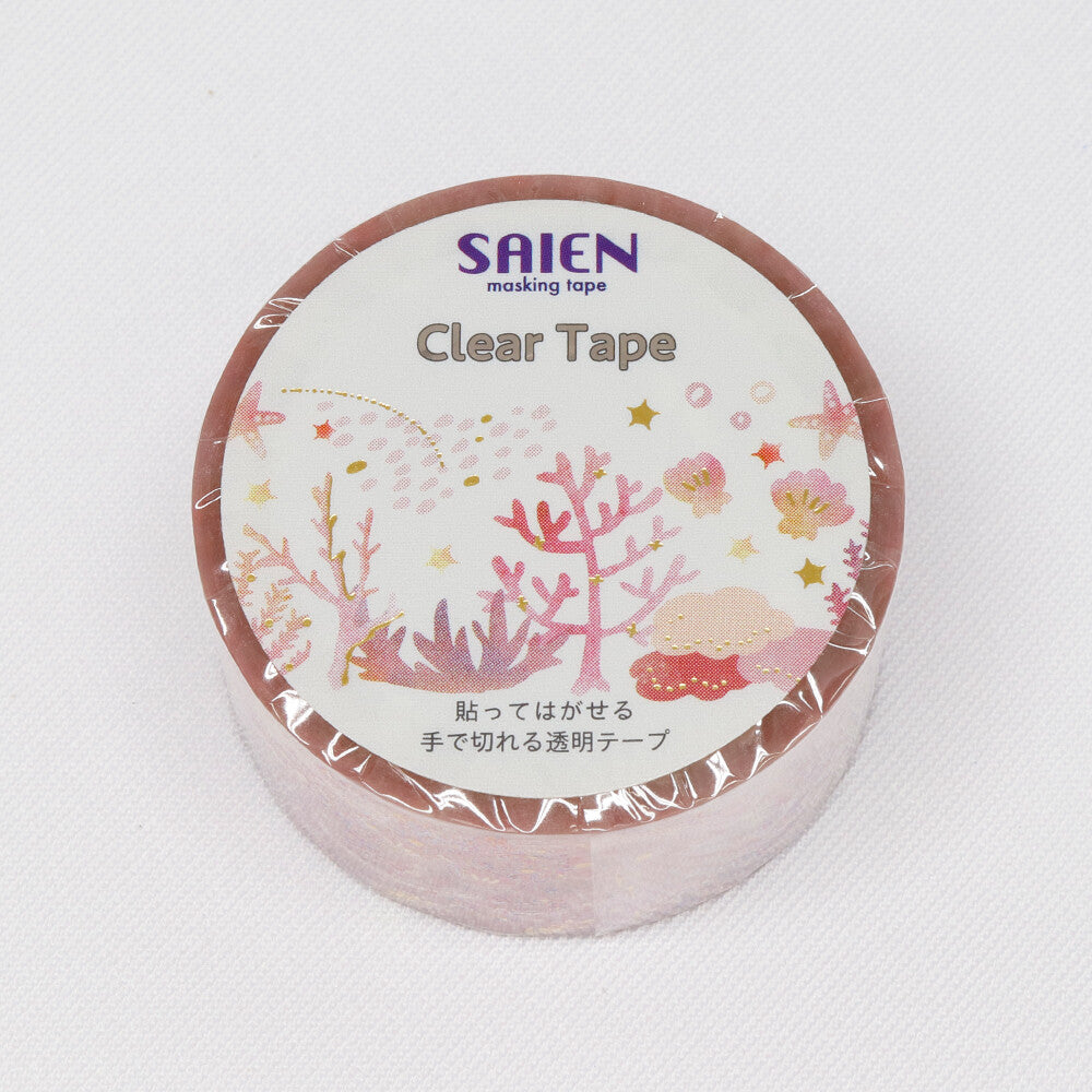 Washi Tape - Clear Tape Coral