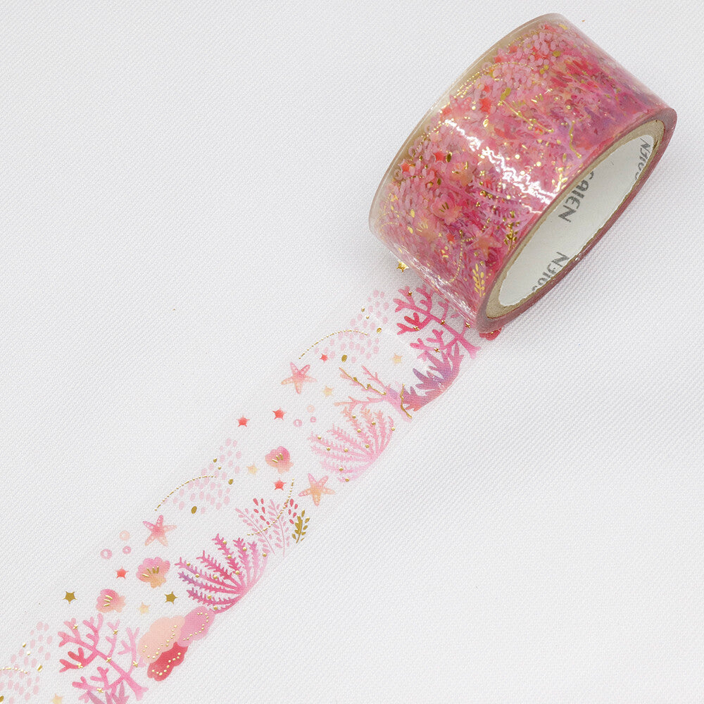 Washi Tape - Clear Tape Coral