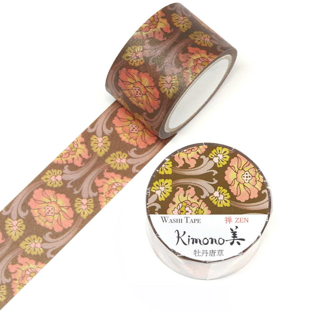 Washi Tape - Peony Arabesque