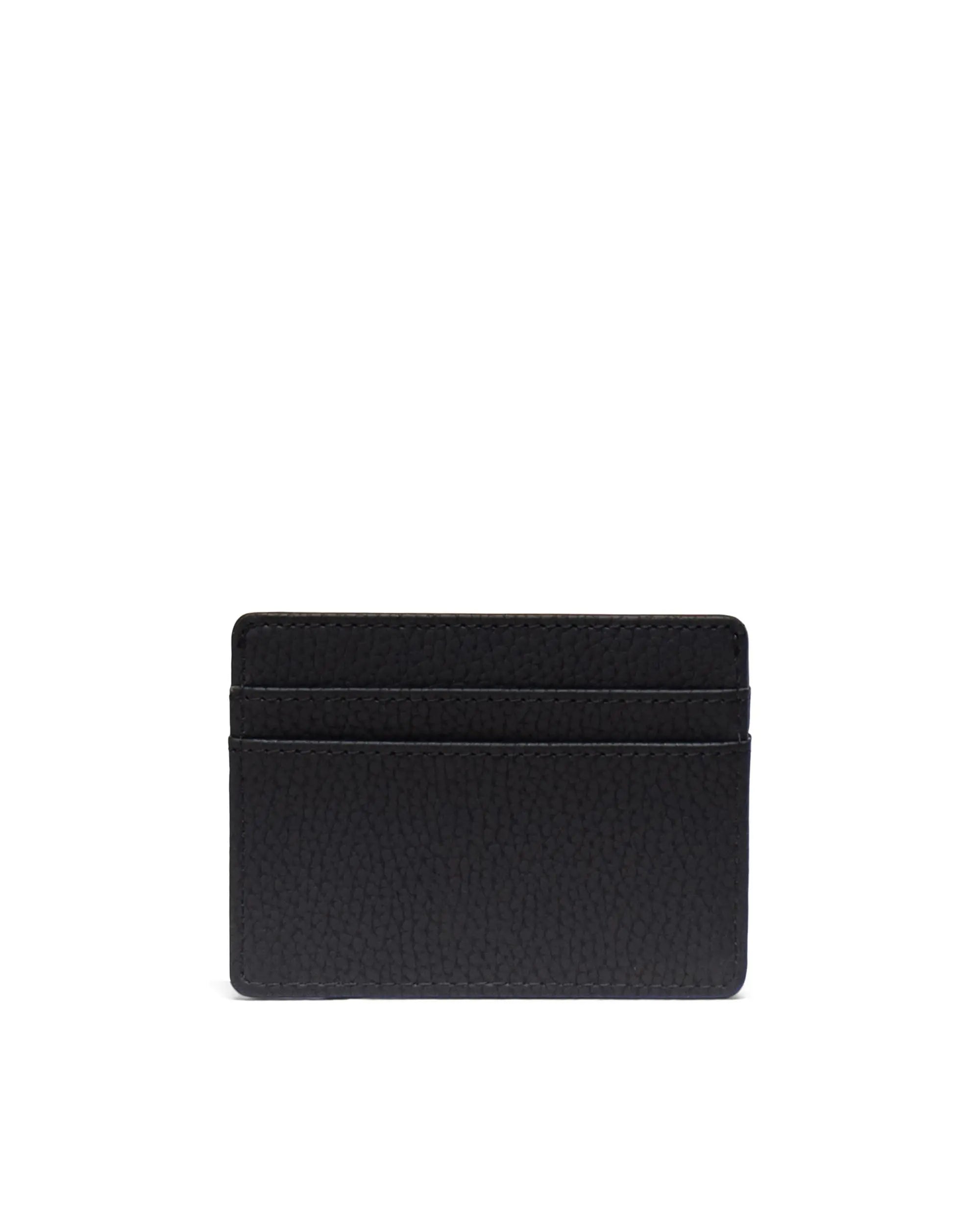 Herschel Charlie Cardholder Wallet - Black Vegan Leather