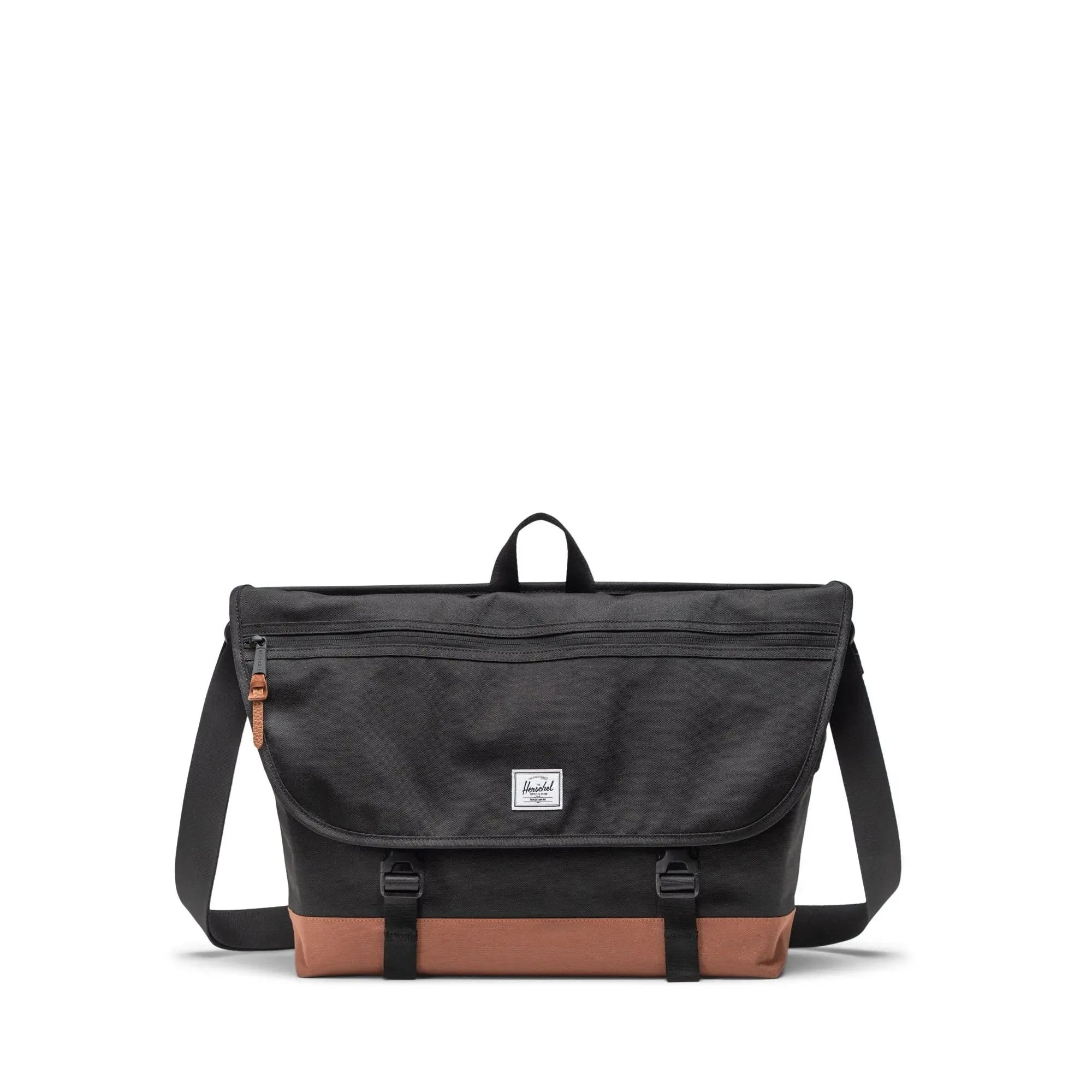 Herschel Cove Messenger - Black/Saddle Brown