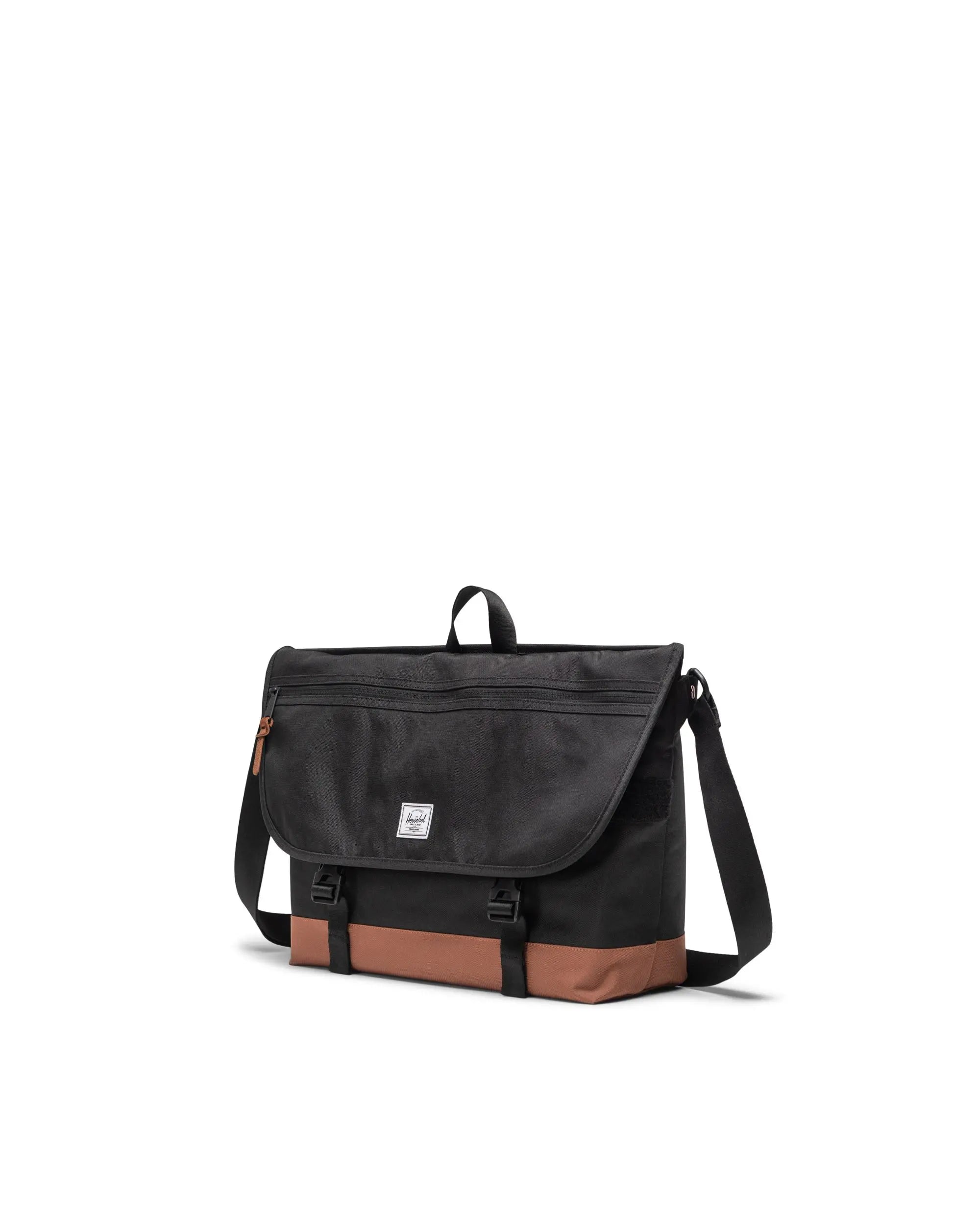 Herschel Cove Messenger - Black/Saddle Brown