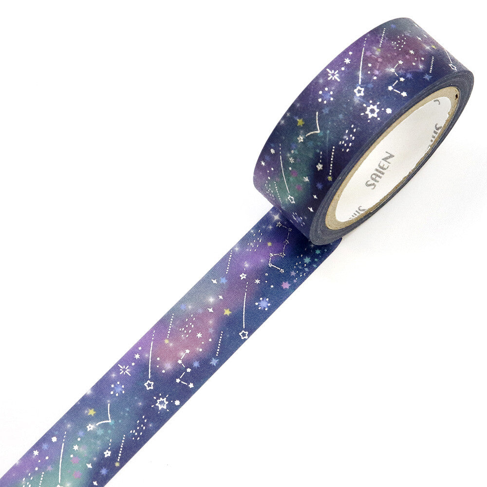 Washi Tape - Silver Foil Planetarium