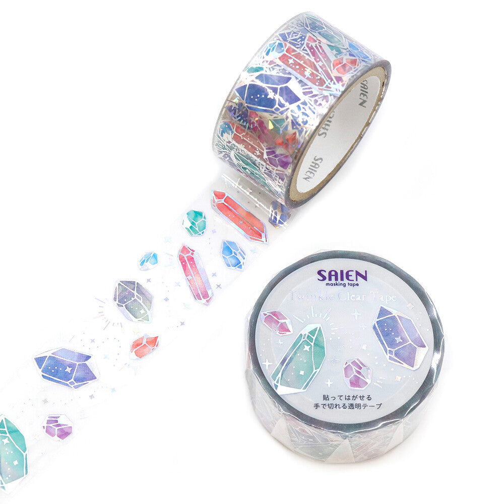 Washi Tape - Clear Hologram Gems