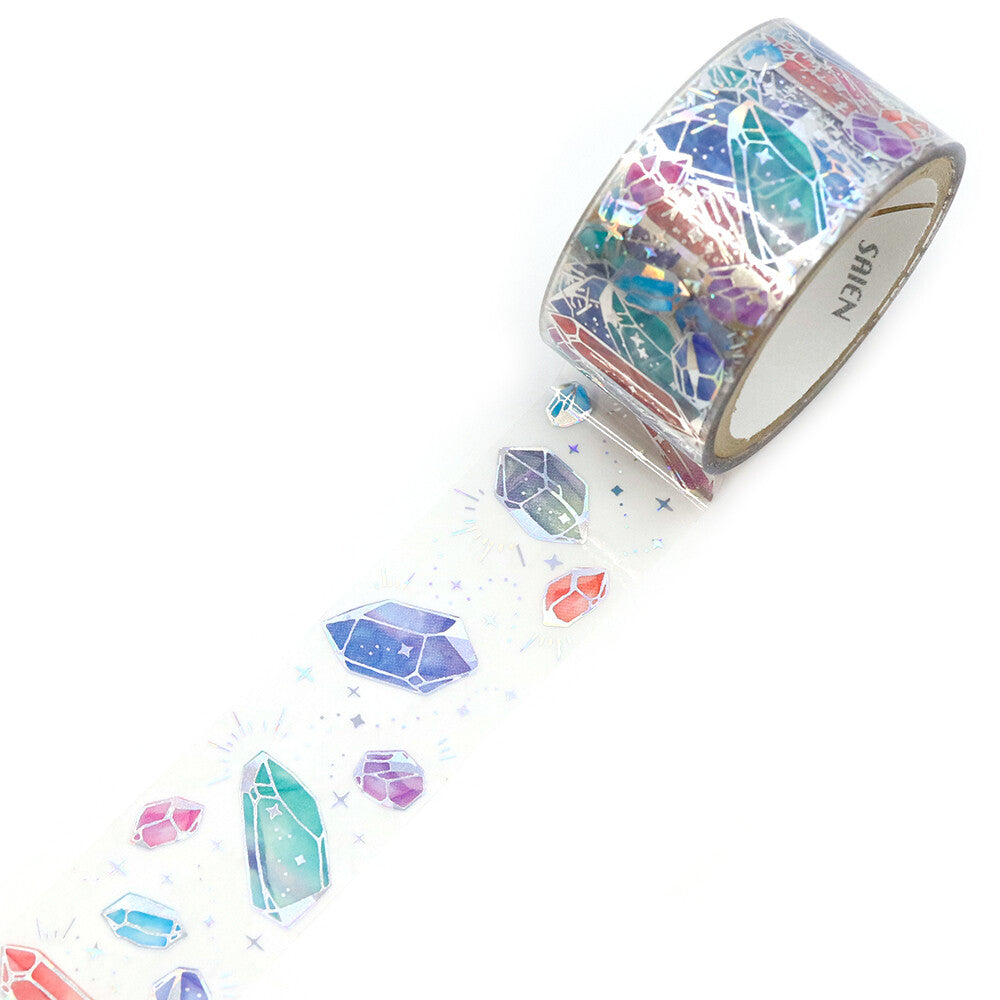 Washi Tape - Clear Hologram Gems