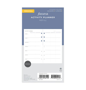 Filofax Refill - Personal Activity Planner - White