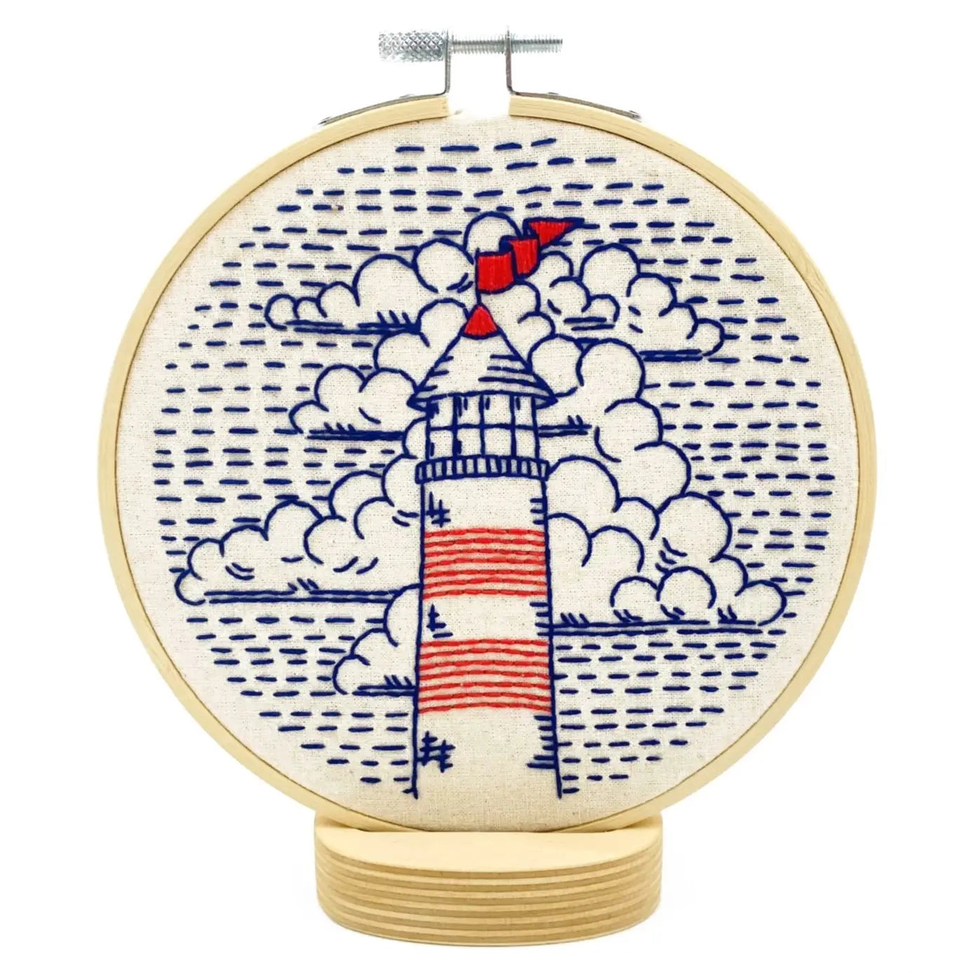 Hook, Line & Tinker Embroidery Kit - Lighthouse