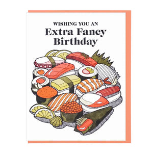 Lucky Horse Press Greeting Card - Extra Fancy Sushi
