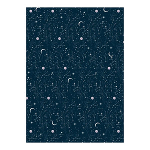 Red Cap Cards Wrapping Sheet - Moon and.Stars