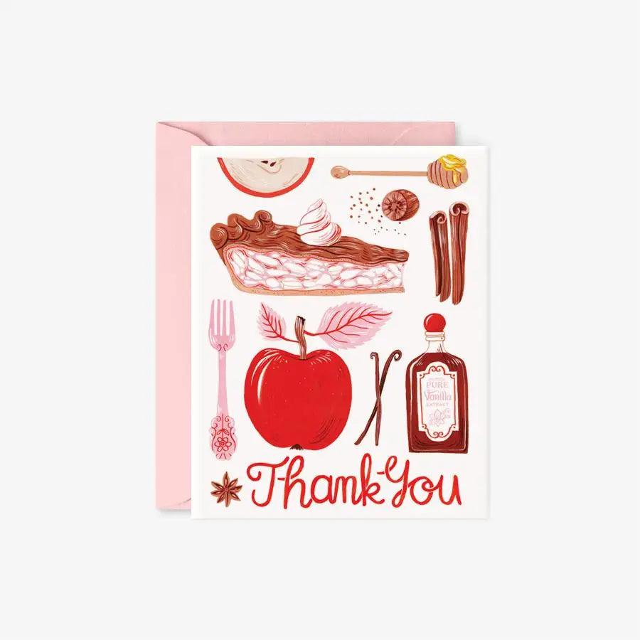 Botanica Paper Co. Greeting Card - Apple Pie Thank You