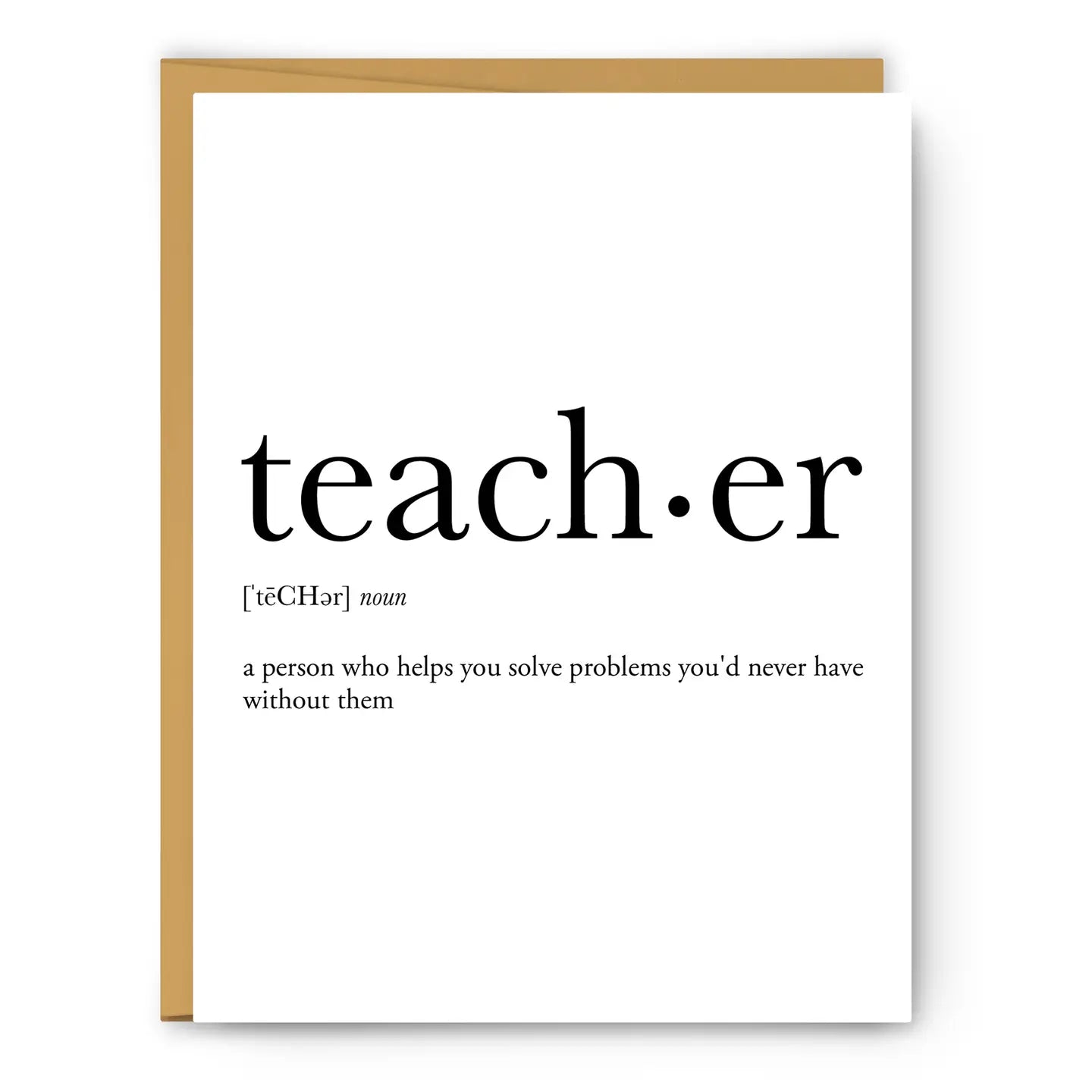 Footnotes Greeting Card - Teacher