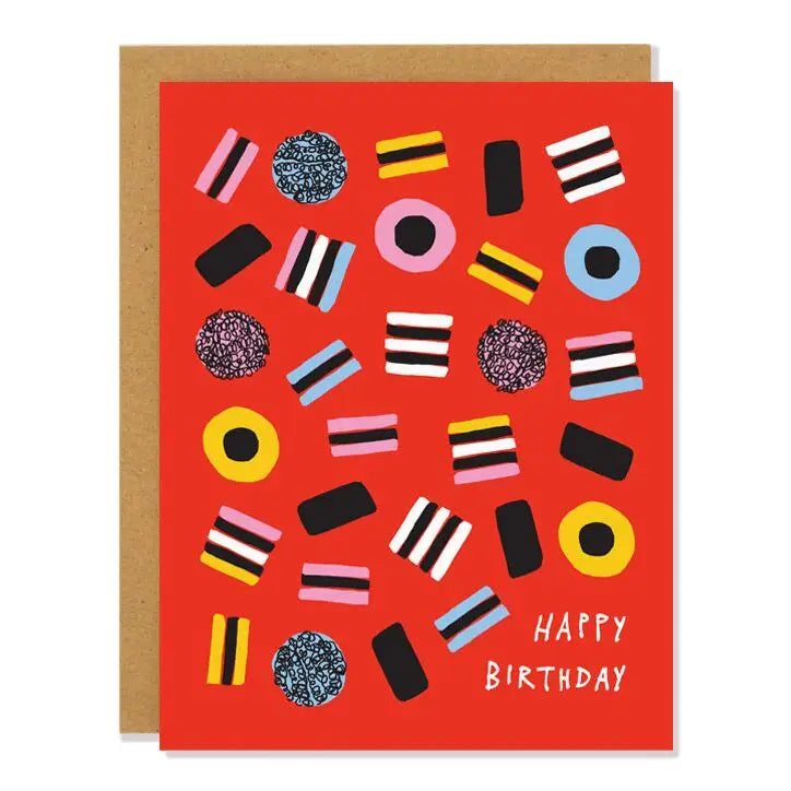 Badger & Burke Greeting Card - Liquorice Birthday