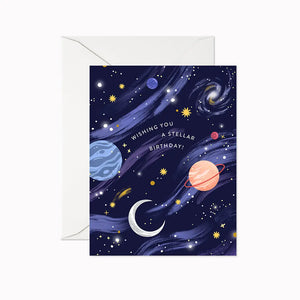 Linden Paper Co. Greeting Card - Wishing You A Stellar Birthday
