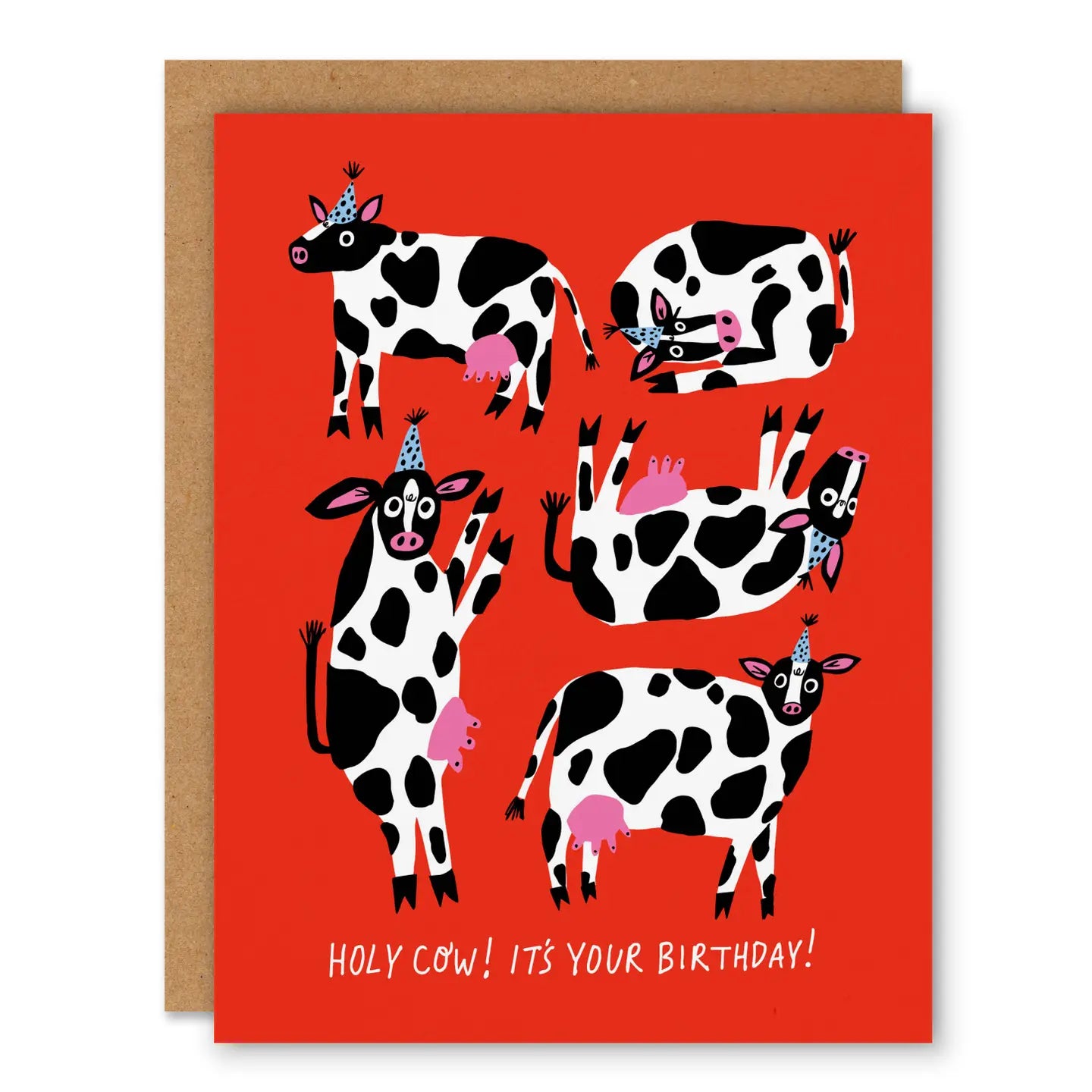 Badger & Burke Greeting Card - Holy Cow Birthday
