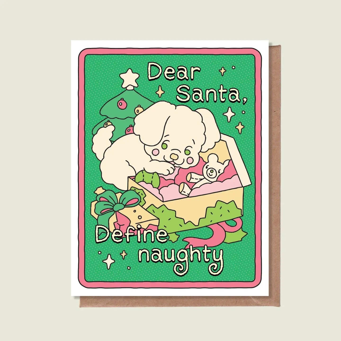 Épée Lapin Studio Greeting Card - Dear Santa, Define Naughty