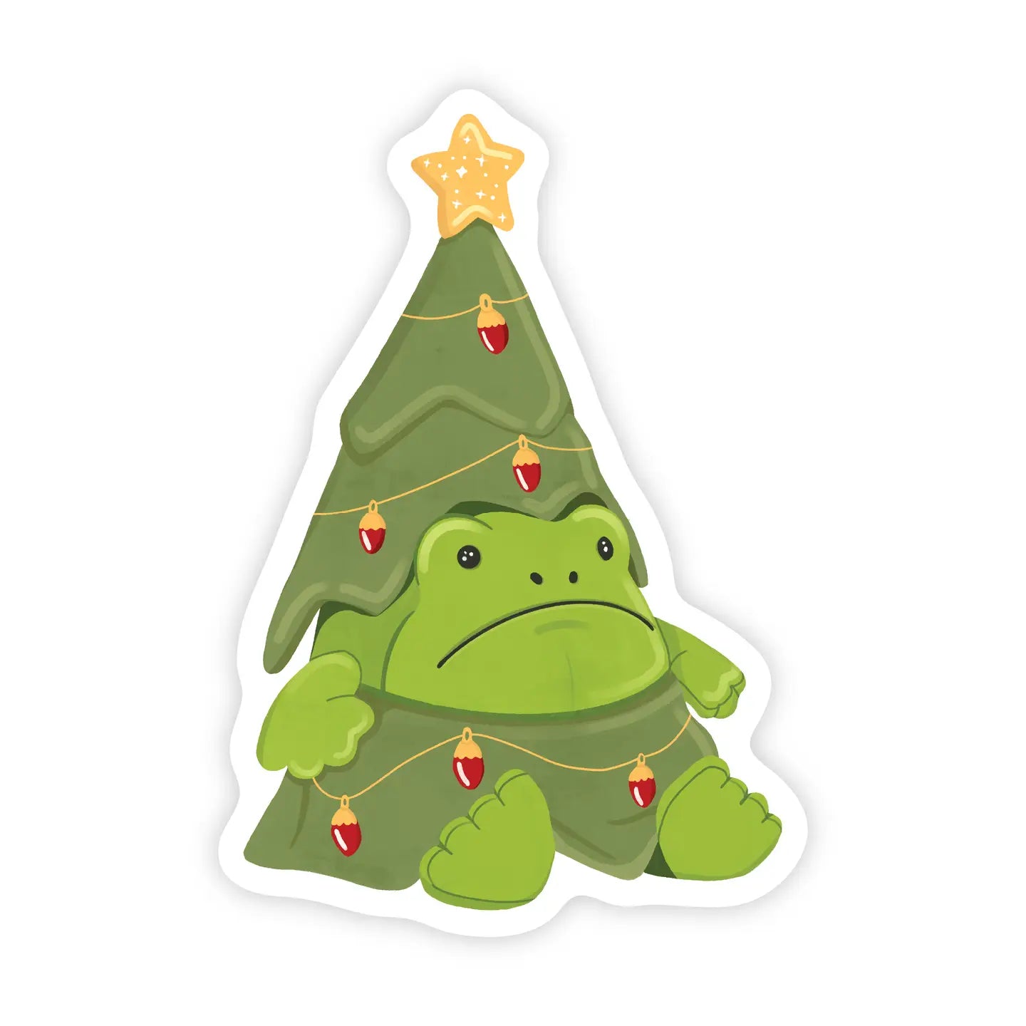 Sticker - Jelly Grumpy Holiday Frog