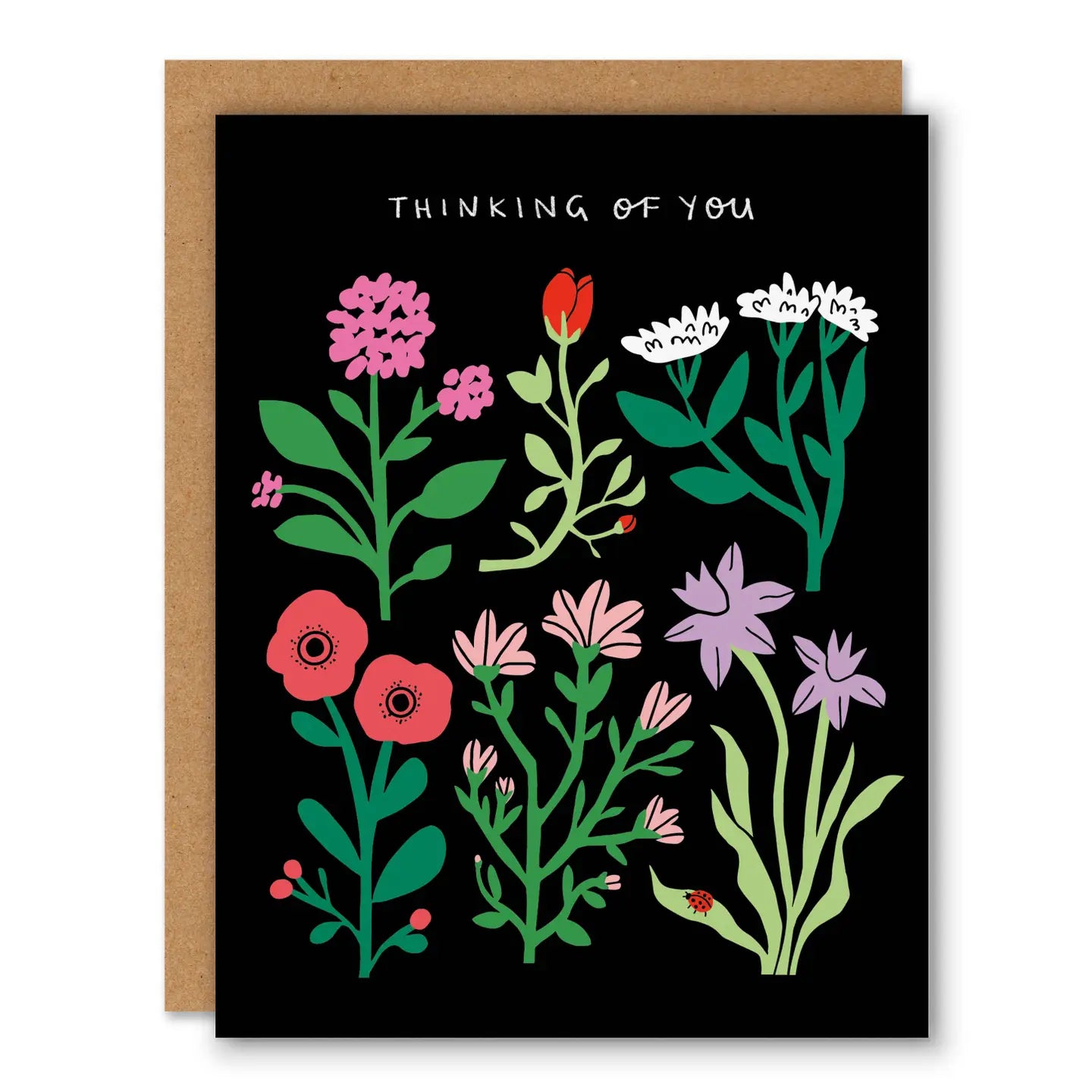 Badger & Burke Greeting Card - Garden Flowers Thinking of You
